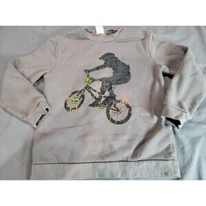 Circo Kids Sweatshirt Gray BMX Bike Rider Graphic Boys Size Small 6-7